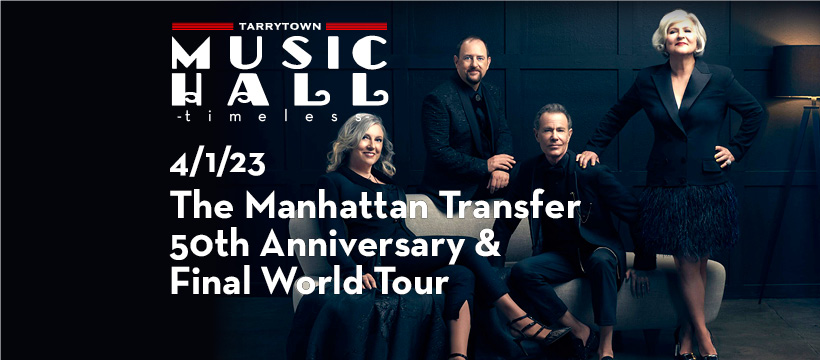 We hit the @TheMusicHall stage, Saturday at 8pm in Tarrytown, NY! A few tickets still remain at: bit.ly/3zf3ZzS #TheManhattanTransfer #TarrytownMusicHall #LiveMusic #Concert #MusicLovers #NYConcerts #JazzMusic #Acappella