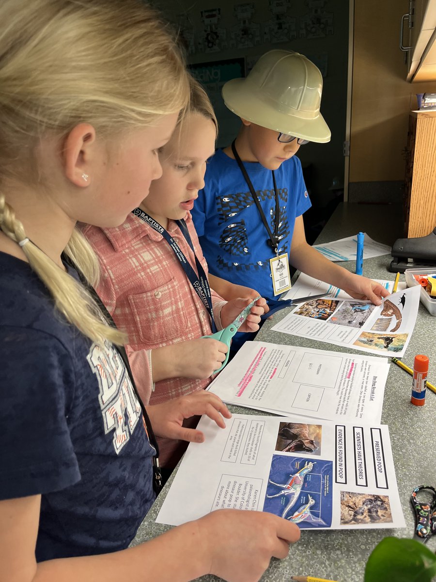 zeelandschools's tweet photo. 3rd grade students at Adams took reading review to a prehistoric level by incorporating the study of dinosaurs into their lesson. Students practiced their informational standards & skills by combining some exploration of dinosaur scat and other fossils. #ZPSLearningforLife https://t.co/Zxiq0ZubpJ