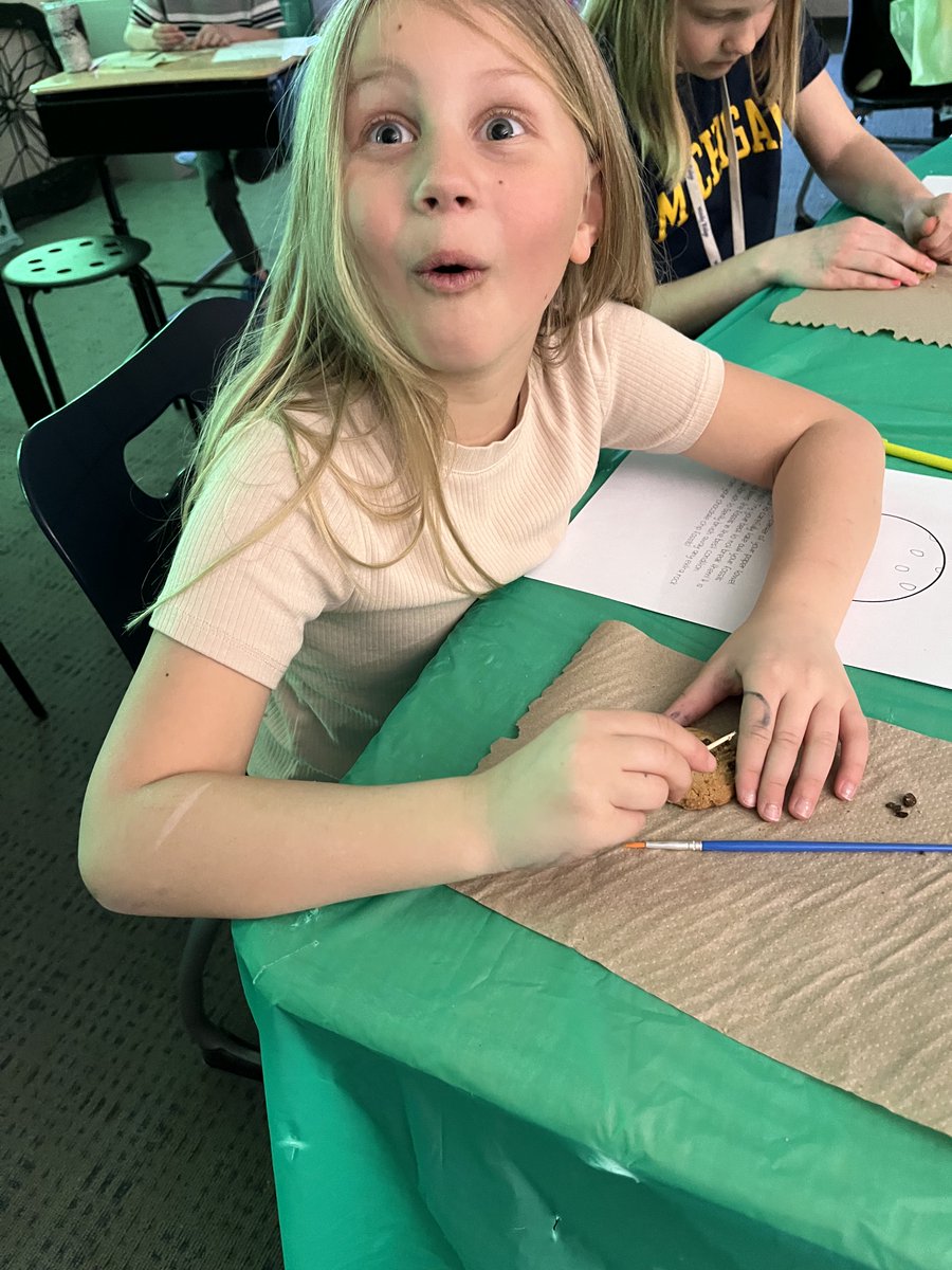 zeelandschools's tweet photo. 3rd grade students at Adams took reading review to a prehistoric level by incorporating the study of dinosaurs into their lesson. Students practiced their informational standards & skills by combining some exploration of dinosaur scat and other fossils. #ZPSLearningforLife https://t.co/Zxiq0ZubpJ