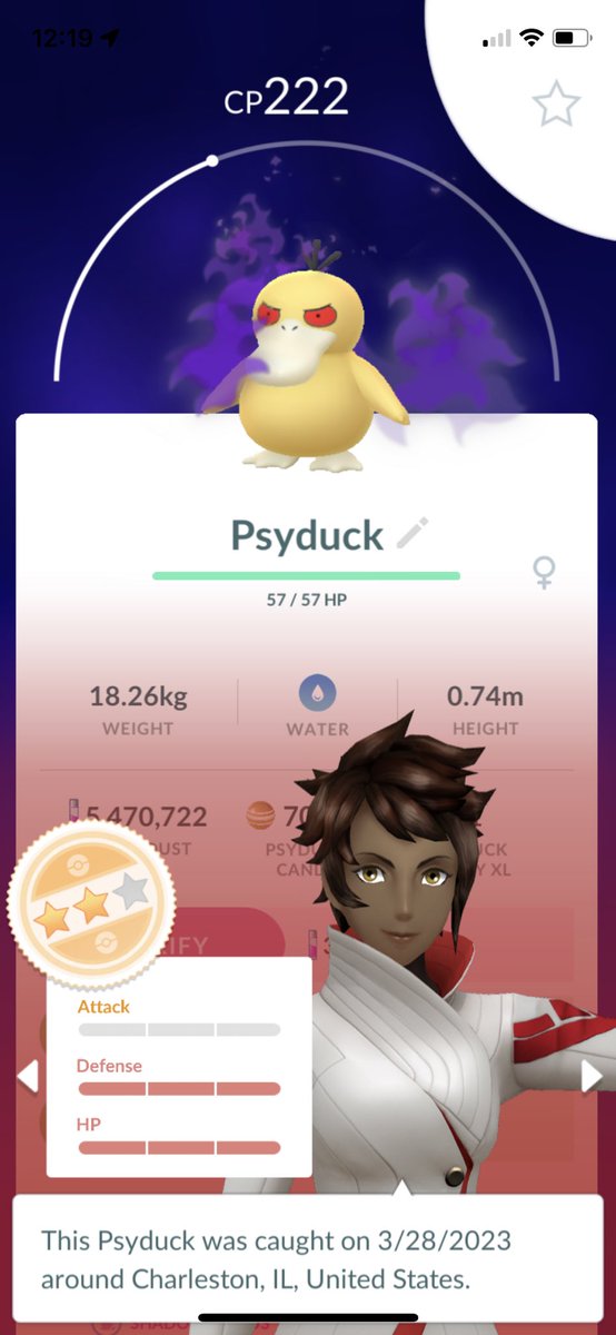 Malray7's tweet image. Never posted this cutie 🥰 

Don't forget to TM away frustration!!!

#pokemongo #teamrockettakeover