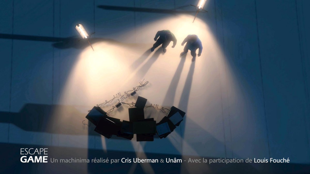 Le film #EscapeGame vise à illustrer le lien entre l'illusion et le double, à montrer que la structure fondamentale de l'illusion n'est autre que la structure paradoxale du double. (Clément Rosset, "Le réel et son double") #machinima #GTAV #GTA5 #experimental #Videogame #modding