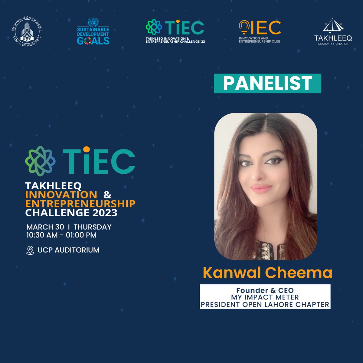 Meet Our Panelist Ms. @KanwalCheema2 who will join us for a Panel Talk on topic 'Innovate to Elevate: #innovation & #Entrepreneurship in the era of digital Disruption'. Join us tomorrow at TiEC Inauguration Ceremony! #LetsTakhleeq