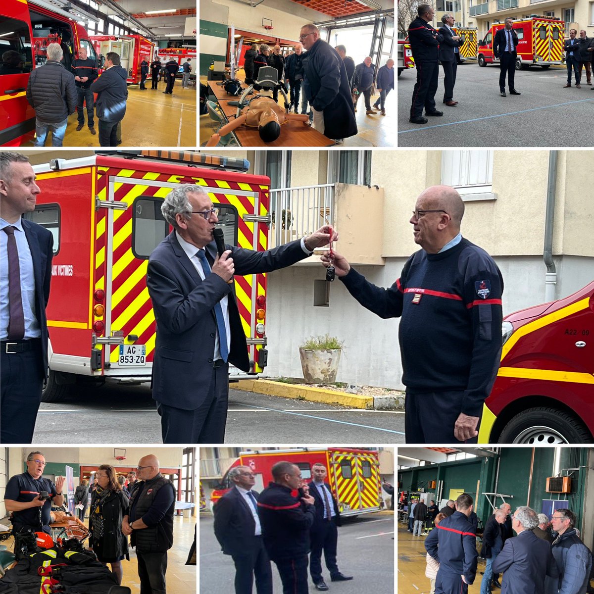 sdis27's tweet photo. Ce soir le colonel HC Ducouret organisait avec @LehongrePascal #PCasdis et M. Terrollion dircab du @Prefet27 les 3eme rencontres territoriales. De nombreux élus ont répondu présents pour échanger sur les sujets de #prevention , #humains mais aussi de remettre les clés de la #VLI https://t.co/dssakkH0B2
