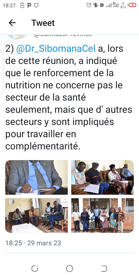 CankuzoProvince's tweet photo. 3) Il a encouragé les membres de #PPSAN en @CankuzoProvince à organiser des réunions de coordination des partenaires, mettre en place les plateformes communales et à développer leur leadership au niveau provincial qu' au niveau local. https://t.co/ZzyJRScTq0