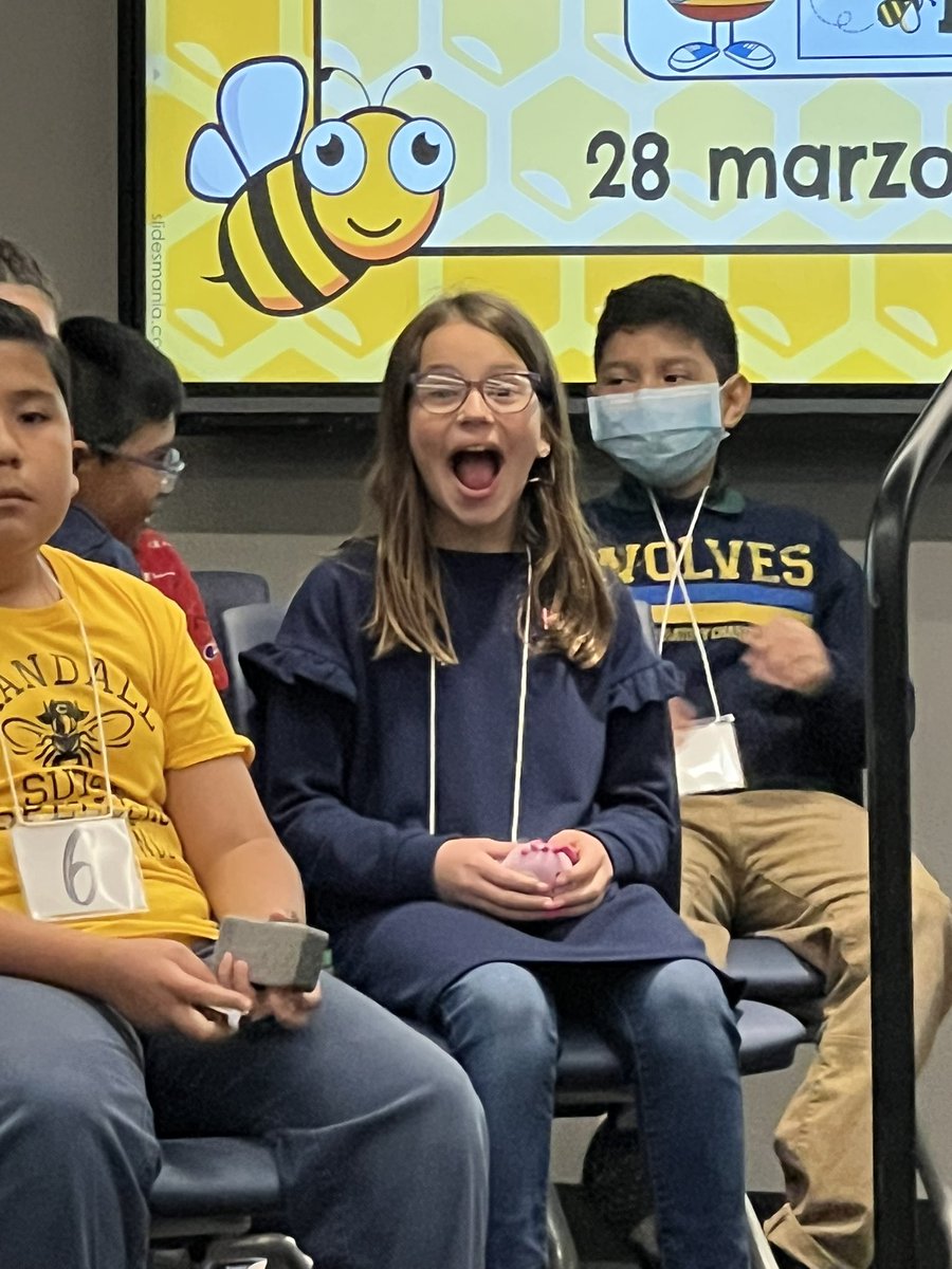 Ms_Camarillo4th's tweet photo. We have a champion! Our girl is the Region 10 Spanish spelling Bee winner &amp; we could not be more proud!! 🐝 🏆 Ahora es tiempo de ‘disfrutar’ tu logro!  @Region10ESC @DCEtrailblazers @CISDESLBIL https://t.co/xANrR9THsH