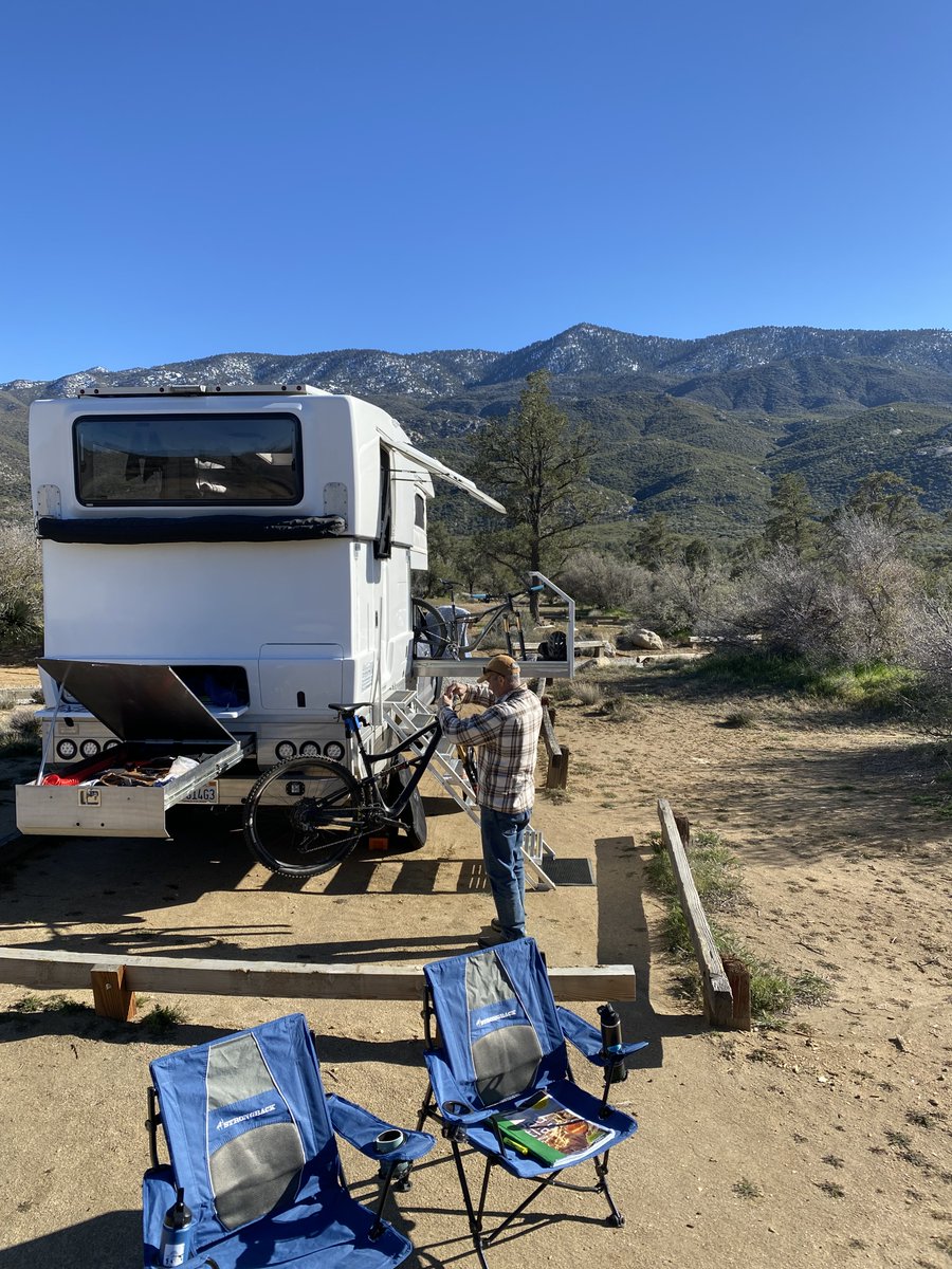 NimblVehicles's tweet image. The Nimbl Evolution is the Swiss Army Knife of truck campers. In this customer photo you can see the rear drawer, the bike drawer &amp;amp; the bumper-bike vice attachment in action! We're here to support all of your adventures.

#mtb  #mountainbiking #truckcamper #expeditionvehicle.  .
