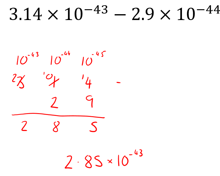 CraigLatimir's tweet photo. @taylorda01 Subtraction example https://t.co/kNkwTRGqQP
