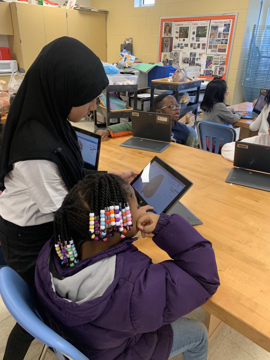 triangletigers's tweet image. What would @TigerArtTeacher do without our 5th grade Art Helpers? #championtigermentors #studentmentors #graphicdesigners