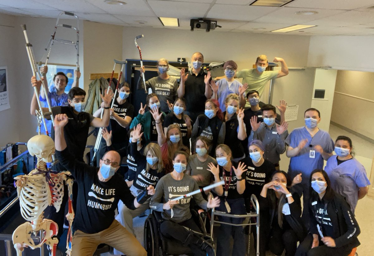 pierreguyubc's tweet photo. Once you’re done with surgery on #CdnOrthoDay our post-op team takes over your care. VGH T7 Ward Team in our ward Gym…ready to get you moving to start to #LiveLifePainFree Thank You Team!

@CdnOrthoAssn @LaurieHiemstra @SportsHipFemi @DoctorDielwart https://t.co/hk4Zui7HKW