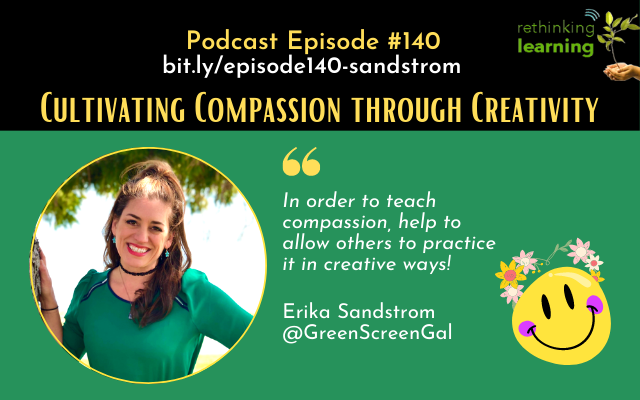 bbray27's tweet photo. Enjoy 💫 Post &amp; Podcast Episode #140 with @GreenScreenGal at https://t.co/ikfQEyQW1N

Pls, RT "Cultivating Compassion through #Creativity" 
#rethink_learning @Wakelet @WeVideo @Canva @TriciaFuglestad @MannyDiscoTech @Celyendo @EdTechMagazine @ChrisQuinn64 @DoInkTweets @genially https://t.co/QzCrA5x4t8