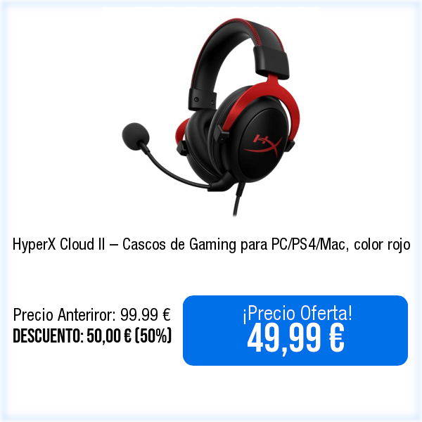 WebPromociones's tweet photo. 🛒📦⬇️Ver en Amazon⬇️📦🛒
https://t.co/RekZCoCfny
HyperX Cloud II – Cascos de Gaming para PC/PS4/Mac, color rojo https://t.co/OPe1C2nRgD