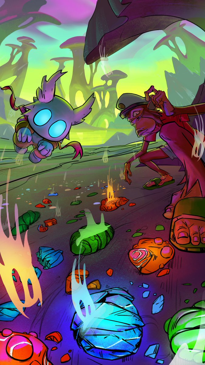 OthersideMeta's tweet photo. Blue’s so on about the rocks and ghost-looking things, you kinda have to at least pretend to give a shit, right? https://t.co/skIUOIVR7V