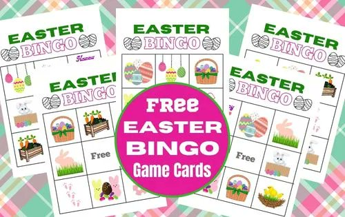 #EasterBingo 🎫 Get your kids ready for egg-cellent fun! Gather up the family for a friendly game of Easter Bingo, with this Free Printable Easter Game.  #Bingo #Easter2023 #Easter #kidsactivities  #freeprintable #FreeDownload #kidsgame #kids #moms  buff.ly/3ngzKWs