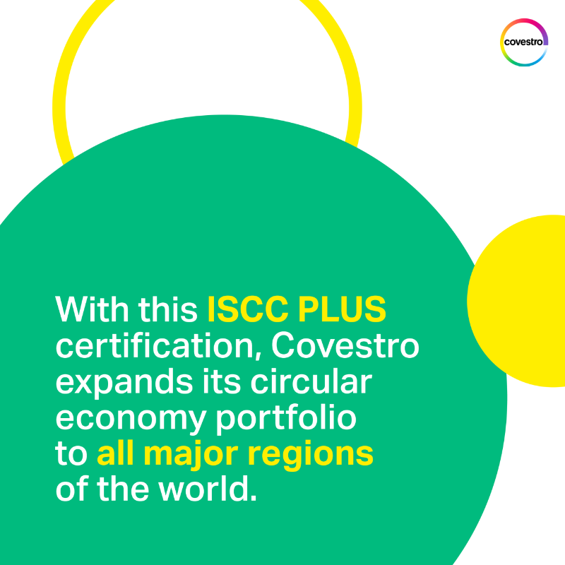CovestroUS's tweet photo. What exactly does it mean to be ISCC PLUS-certified?

@ISCCSystem’s mission is to promote the transition to a #circulareconomy. By earning this certification, @CovestroBaytown is significantly expanding its sustainable product portfolio.

Learn more ⬇️ #FullyCircular
