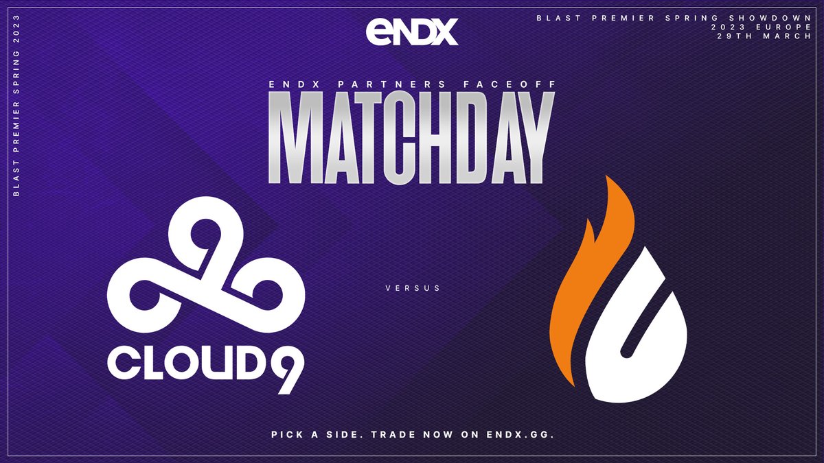 endx_gg's tweet photo. We will definitely be having a BLAST watching a face-off of @C9CSGO and @CPHFlames🔥

Tune in today at 7:30PM CET and don’t forget to secure the in-game shares of your favourite players before the game, only on https://t.co/tFYZkhkQ3o 🚀

#endx #endxarmy #csgo #cphf #cloud9 https://t.co/l100AST0LG