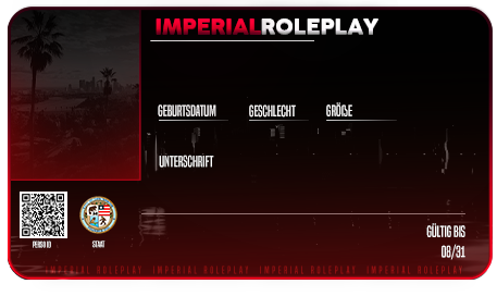 fivem_imperial's tweet photo. Schon unsere neuen Personalausweise gesehen ? 
Sichere dir Heute noch deinen Platz !

https://t.co/qqwGYwkZda

#FiveM #GTAV #GTARP #roleplay #performance #CFX #esx #custom #fraktionen https://t.co/Bd2FpK1yeM