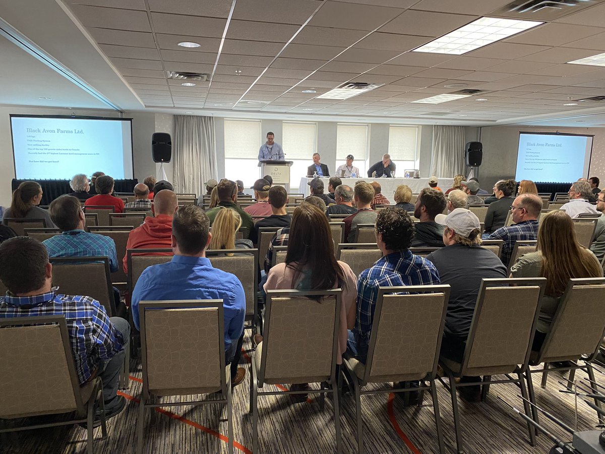 Very informative producer panel at <a href="/Dairy_Focus/">Dairy Focus Atlantic</a> Atlantic! Great job, Tyler Howard, John Schenkels and Tony Versteeg. Our industry is in good hands with leaders like you!
