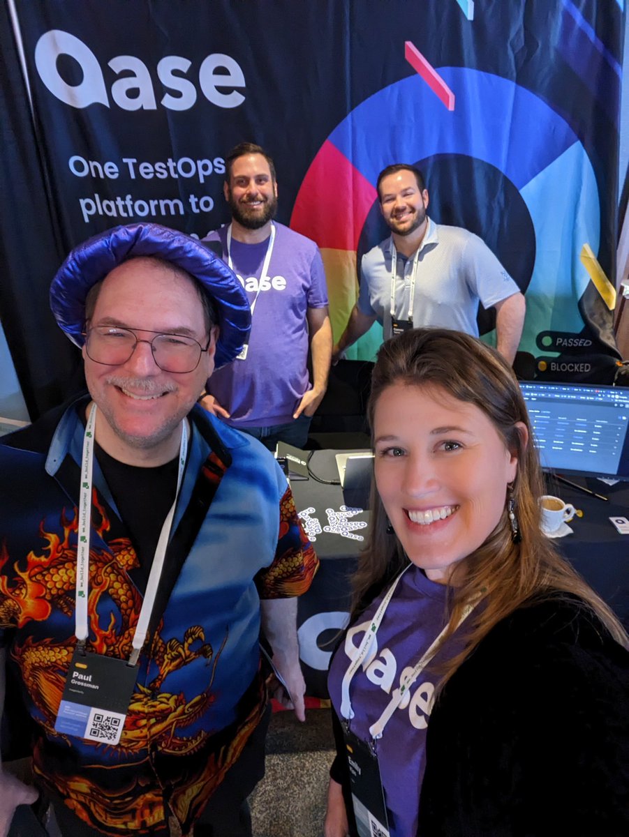 qase_io's tweet image. Our team was happy to meet the famous @DarkArtsWizard live at @seleniumconf courtesy of our neighbors 🪄
#darkartswizard #experimentaltesting