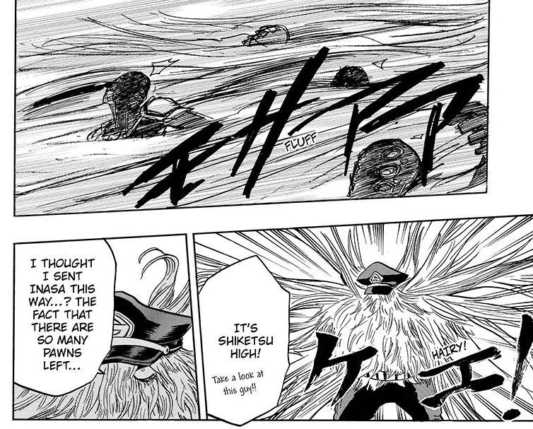 One of the first times we see those quick sketches that show Hori is either tired or rushing. This arc had a looot of backgrounds replaced.
