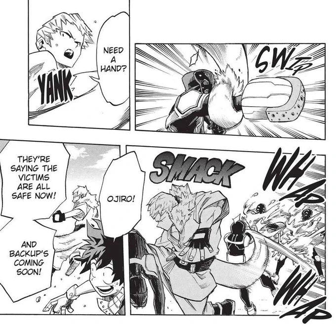 One of the first times we see those quick sketches that show Hori is either tired or rushing. This arc had a looot of backgrounds replaced. 
