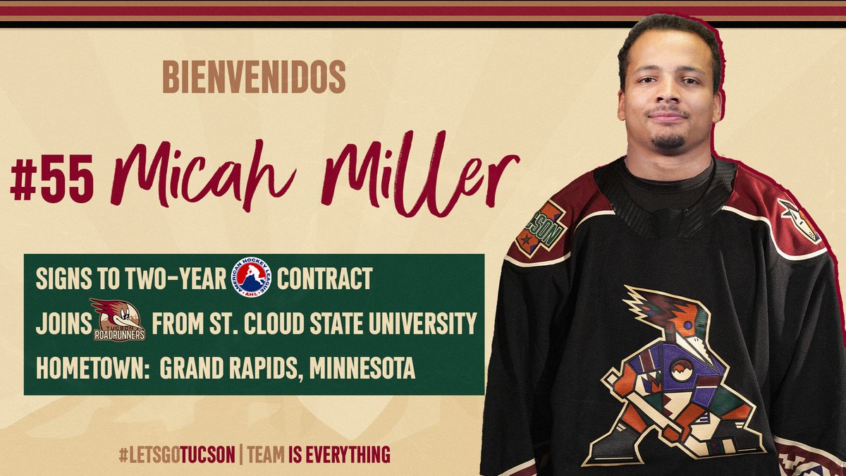 Welcome Micah 👋

🗞️ bit.ly/3G0Y2tX

#LetsGoTucson
