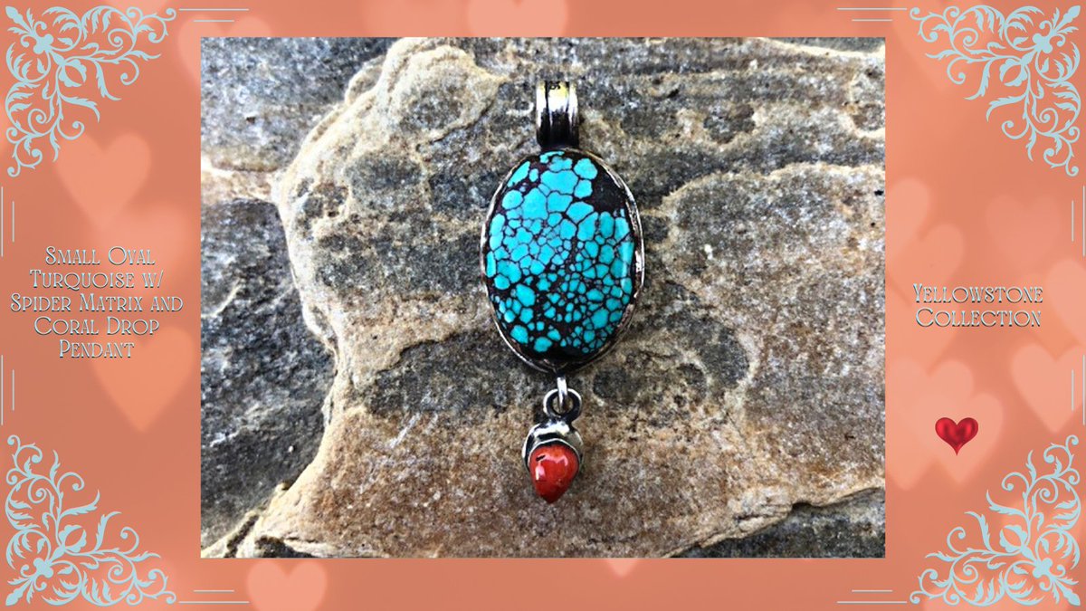 BeautyObjects's tweet photo. Small Oval Turquoise w/ Spider Matrix and Coral Drop Pendant ~ Think Kayce's wife... #monicalongdutton #yellowstonetv #yellowstonemonica #kelseyasbille #objectsofbeauty #cowboysandindiansmagazine #objectsofbeautylove #duttonranch #bethdutton #ooblove #turquoisenecklace #turquoise https://t.co/CfRUPrhrq6