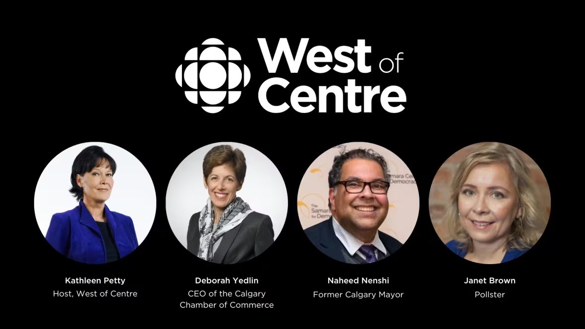 What questions do you have as we head into a provincial election? Have them answered tonight by panelists @nenshi, @ddyedlin and @planetjanetyyc as @WestofCentreCBC with @kathleen_petty goes LIVE at the @calgarylibrary. We have a few tickets left: eventbrite.com/e/571081699737 #abpoli