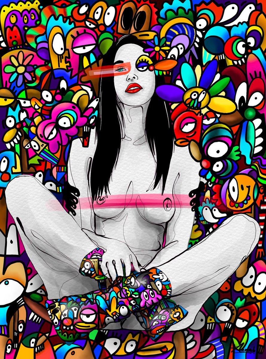 🏆 100 GIVEAWAYS 6/100 ~ "Katy" <a href="/ArnondHnusorn/">Arnond hnusorn</a> 
Welcome to the vibrant and sexy world of Arnond! 
This piece is seriously bad ass 🔥🎨🔥✌️💜
Almost 8ETH in sales on <a href="/knownorigin/">Known Origin</a> alone 👀
ENTER 
❗️Retweet
❗️Tag 1 Art Friend
❗️Follow: 
<a href="/ArnondHnusorn/">Arnond hnusorn</a> <a href="/sheasmith1/">Shea-Z 🐳💹🧲</a>
🏆 Winner 24hrs