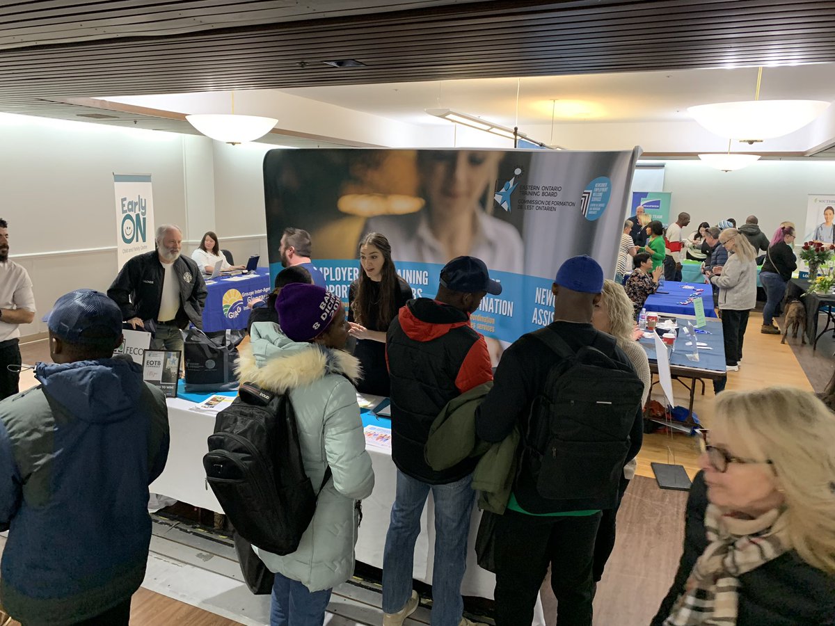 The morning session of the Cornwall &amp; Area Job Fair was jam packed with job seekers! The afternoon/evening portion runs at the Cornwall Civic Complex from 3pm to 6pm! #TrulyLocal