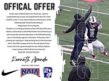 deegaines72's tweet photo. After a great visit and talk with @Coach_Rolle41 I am blessed to receive a offer from  North American university thank you for this opportunity! #AGTG 🙏🏽 https://t.co/Md2EyykkAB