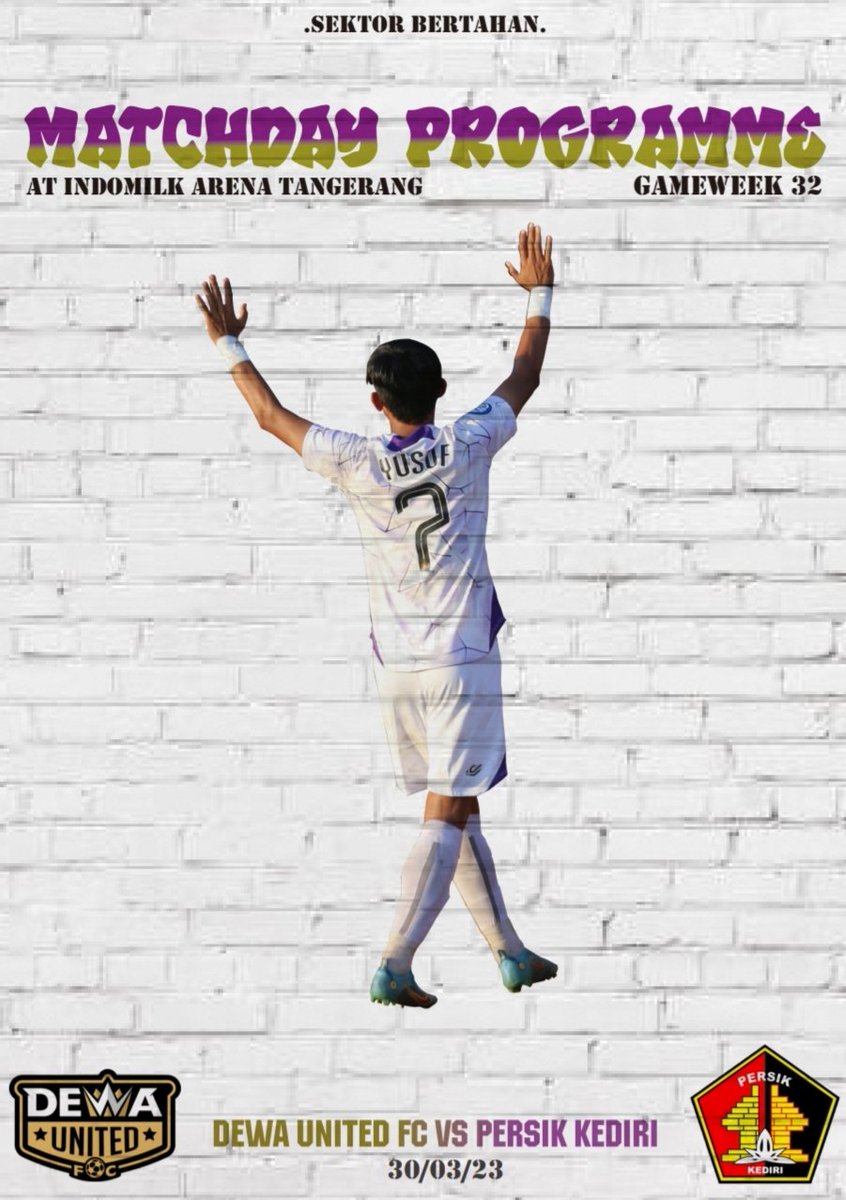 bit.ly/sektorbertahan
E-MATCH PROGRAM PERSIK VS DEWA UNITED