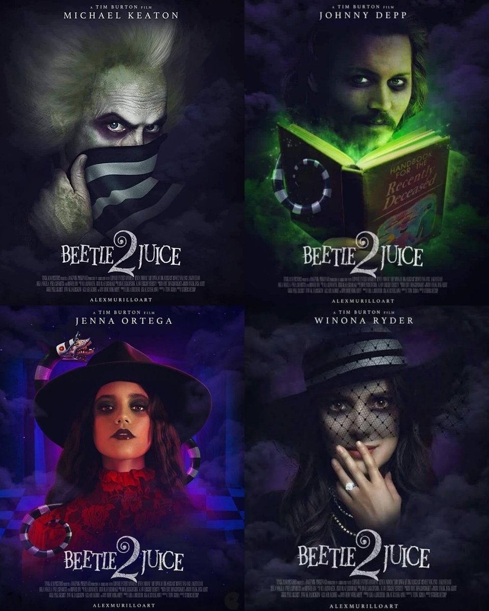 Johnny Depp BR 🇧🇷 on Twitter " ️ Fan posters of Beetlejuice 2."