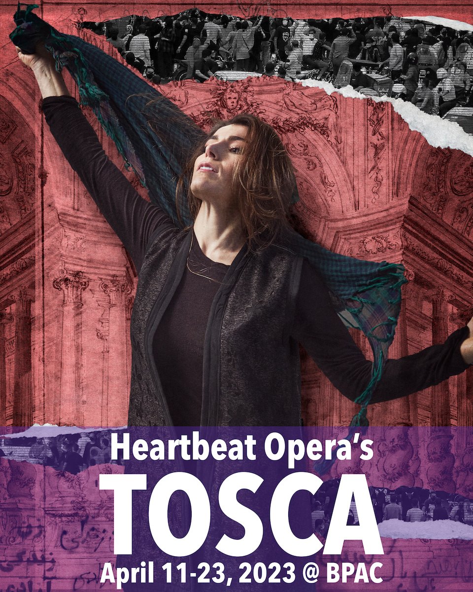 Heartbeat Opera is returning to BPAC with two productions at our Nagelberg Theatre. Today we spotlight Heartbeat’s interpretation of Puccini’s Tosca, directed by Iranian-American director Shadi G., co-adapted with Heartbeat’s artistic director Jacob Ashworth. Tickets on sale now!