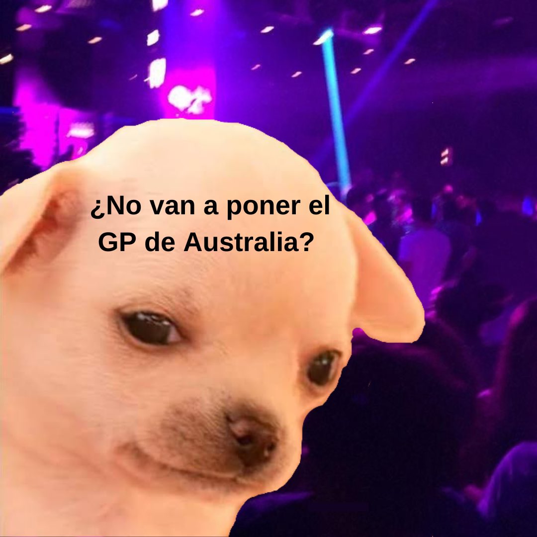 Yo en la peda, este fin de semana que la Formula 1 será por la noche.