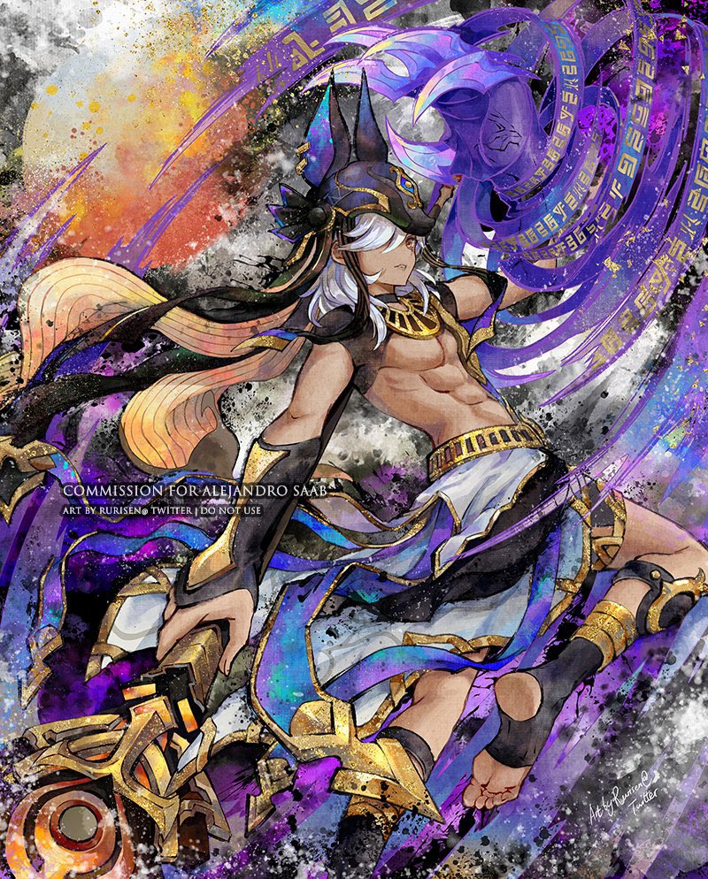 KaggyFilms's tweet image. They absolutely CRUSHED this art piece!! So another Cyno print to collection, and more to come!!

But huge shoutout to @rurisen for the amazing piece, this print will be available at future signings and cons! Maybe even THIS coming weekend 👀