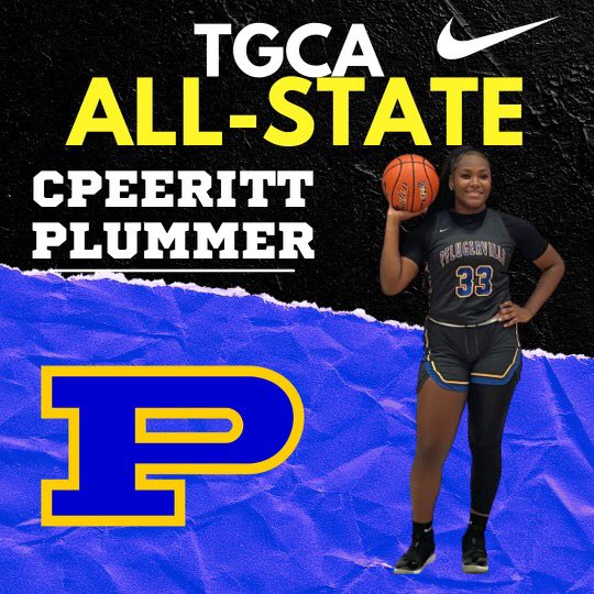 PHSbball_girls's tweet photo. Congratulations @PlummerCpeeritt for being name all-state! Way to go!!💙💛#pfamily @AustinTGCA @PfISDAthletics https://t.co/eWYbeP4pnh