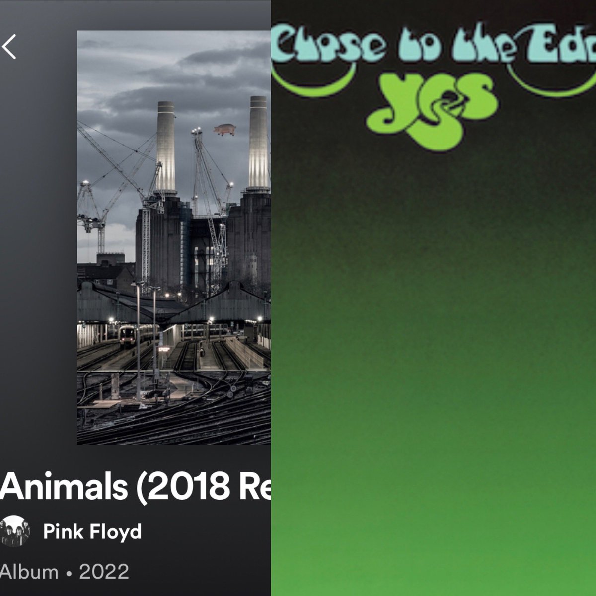 Music poll #2 - because yesterday’s was fun. These are my top 2 albums all time - PF’s Animals & Yes’ Close to the Edge. Sacred stuff 😮‍💨Where do these fit in your all time playlist and what are your top 2? #musicpoll