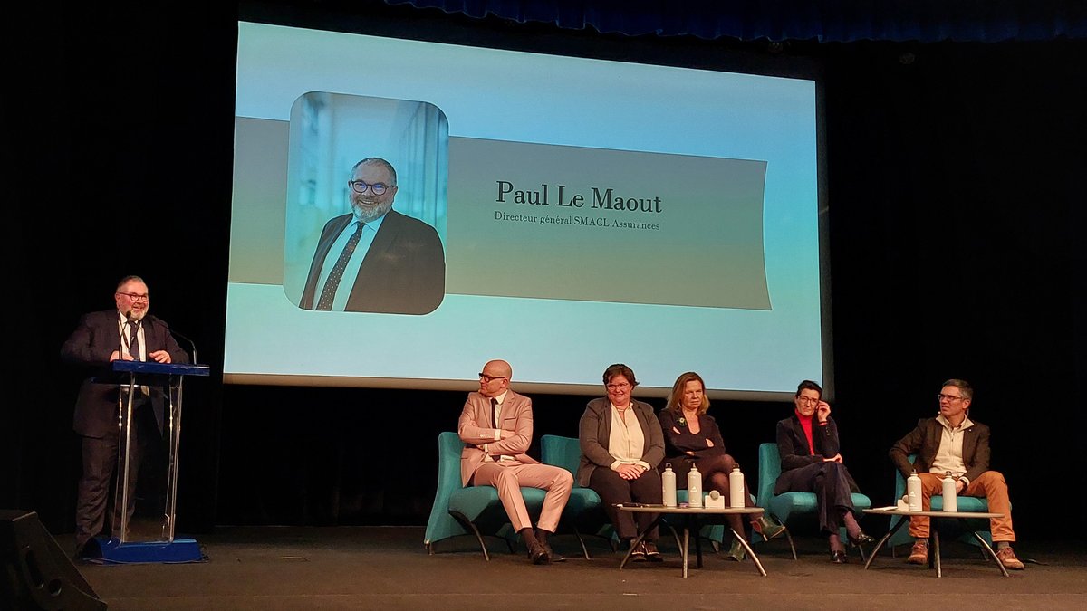 SmaclAssurances's tweet photo. Le changement climatique, une réalité normande🌍
Nous étions présents hier au Centre des Congrès de @CaenOfficiel aux côtés de @MAIF pour échanger sur le #dérèglementclimatique et ses effets sur la région normande. Merci à @PLemaout, DG de SMACL Assurances, qui nous a représenté. https://t.co/fKk28L9ZWM