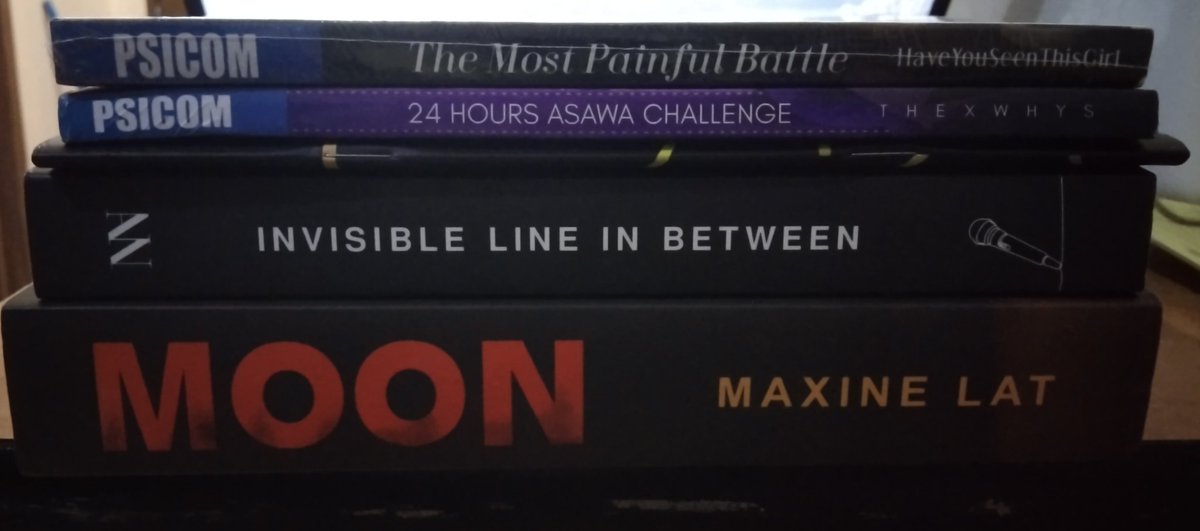 happypennnwp's tweet photo. ✨wts | lfb ✨

‼️WATTPAD BOOKS‼️

The Most Painful Battle (sealed) - 150
24hrs Asawa Challenge - 100
Invisible Line in Between (signed, with dedic &amp; lyrics booklet) - 900
Love Without Limits (signed w/ bookbox) - 1,600 https://t.co/2bODoGZ0um