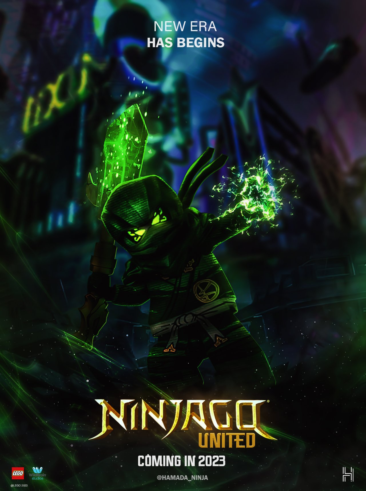 LEGO NINJAGO DRAGONS RISING POSTER MADE BY HAMADA NINJA