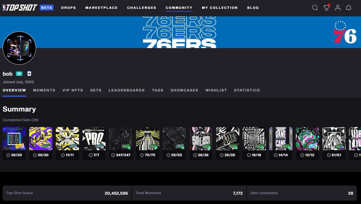 🔦 Top Shot Collector Spotlight: bob

🧐 You've seen the username
🤩 You've seen the grails

🕵️ But who is he?

👋 Meet Bob - one of the earliest, smartest and nicest collectors on <a href="/NBATopShot/">NBA Top Shot</a> 

Keep reading for:
🎁 S1 Embiid giveaway
🛒 A review of Bob's <a href="/flowty_io/">Flowty</a> listings

🧵