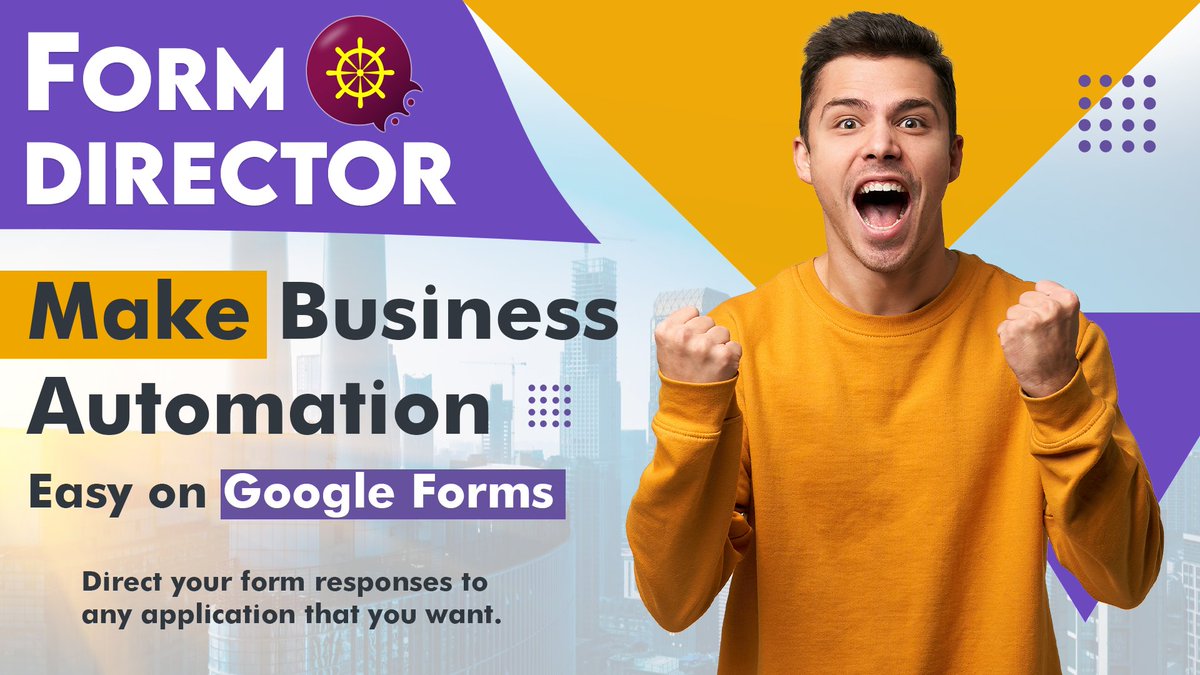 jivrus's tweet image. With Form Director, you can easily integrate your Google Forms with your desired app and automate tasks to save your time and effort.
Check out Form Director today. Watch our intro video @ youtube.com/watch?v=gJsVtt…  

#FormDirector #GoogleForms #Automation #Productivity