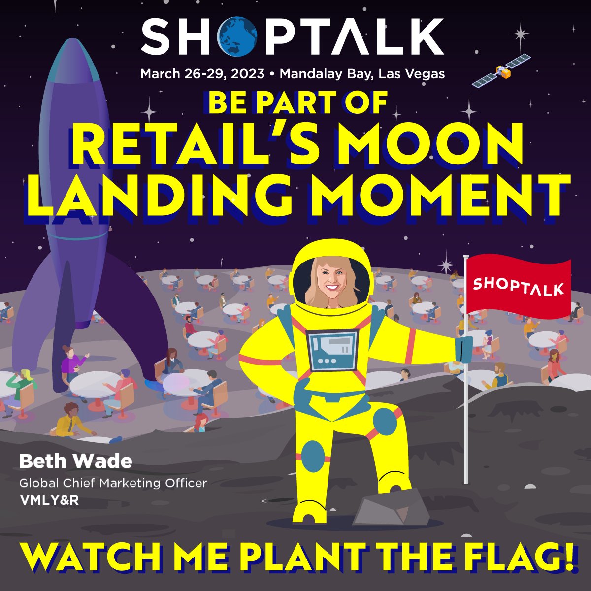 VMLYR's tweet photo. Happening today 👉 VMLY&amp;R Global CMO Beth Wade (@bwadekc) joins the @shoptalk line-up to explore how brands plan, execute and measure their omni-channel strategies in an integrated world. Will we see you there? #ShopTalk2023 https://t.co/KRZ7Ml7w11