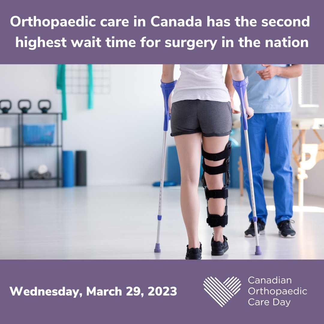 Today is Canadian Orthopaedic Care Day - a day dedicated to life-changing Orthopaedic care, all those who contribute, and patients who are waiting in pain for surgeries across Canada  ~ with the @CdnOrthoAssoc 
 
#CdnOrthoDay #OrthoCareCanada  #LiveLifePainFree