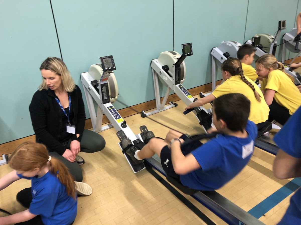 StGeorgesPlym's tweet photo. We are having a great afternoon at the Plymouth Life centre for the rowing festival. The team spirit is high! #cyclepssp #plymouthlifecentre. https://t.co/RD2tBeChzW