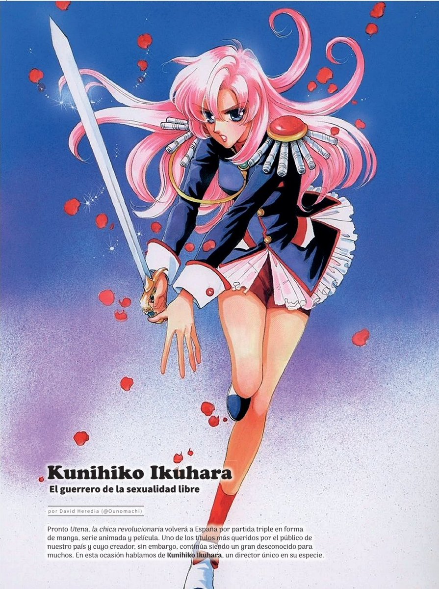 Otaku_Bunka's tweet photo. Utena, Sailor Moon, Sarazanmai, Re:cycle of the Penguindrum... Tal vez no conozcas su nombre, pero seguro que conoces la obra de Kunihiko Ikuhara. ✨️ Un director irreverente donde los haya en #OB42 https://t.co/eumafQlHgp