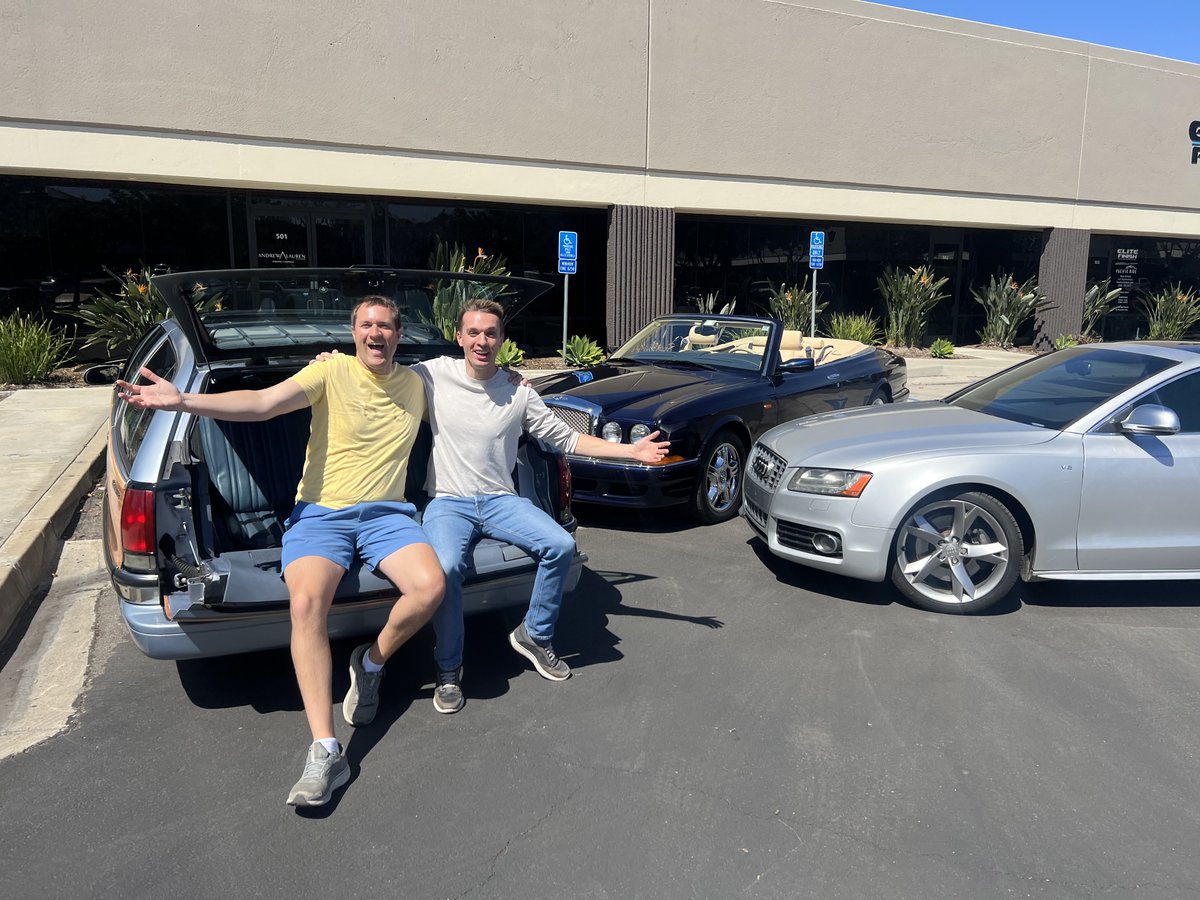 DougDeMuro's tweet photo. Coming up TODAY at 12 noon Pacific/3pm Eastern: Live @CarsAndBids auction commentary with @HooviesGarage (and Kennan!). We'll talk about auctions closing, we'll say stupid stuff, it'll be great. 

Check it out on my channel LIVE! https://t.co/TjwcHj4TSY https://t.co/PpAseayfVp
