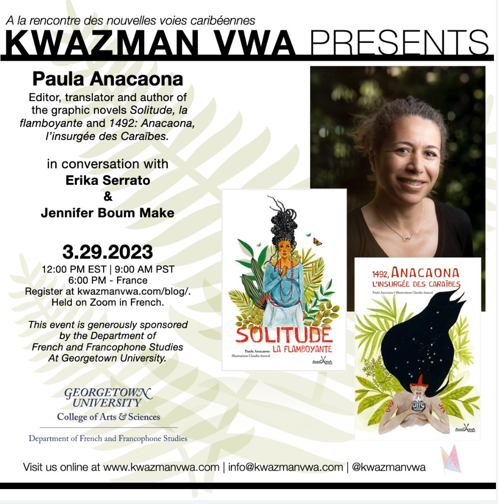 jsuttonfranklin's tweet photo. @kwazmanvwa convo today at 12pm EDT with Paula Anacaona. Register at the link! https://t.co/aQNLp3iXkD https://t.co/vVuYo3QL3x