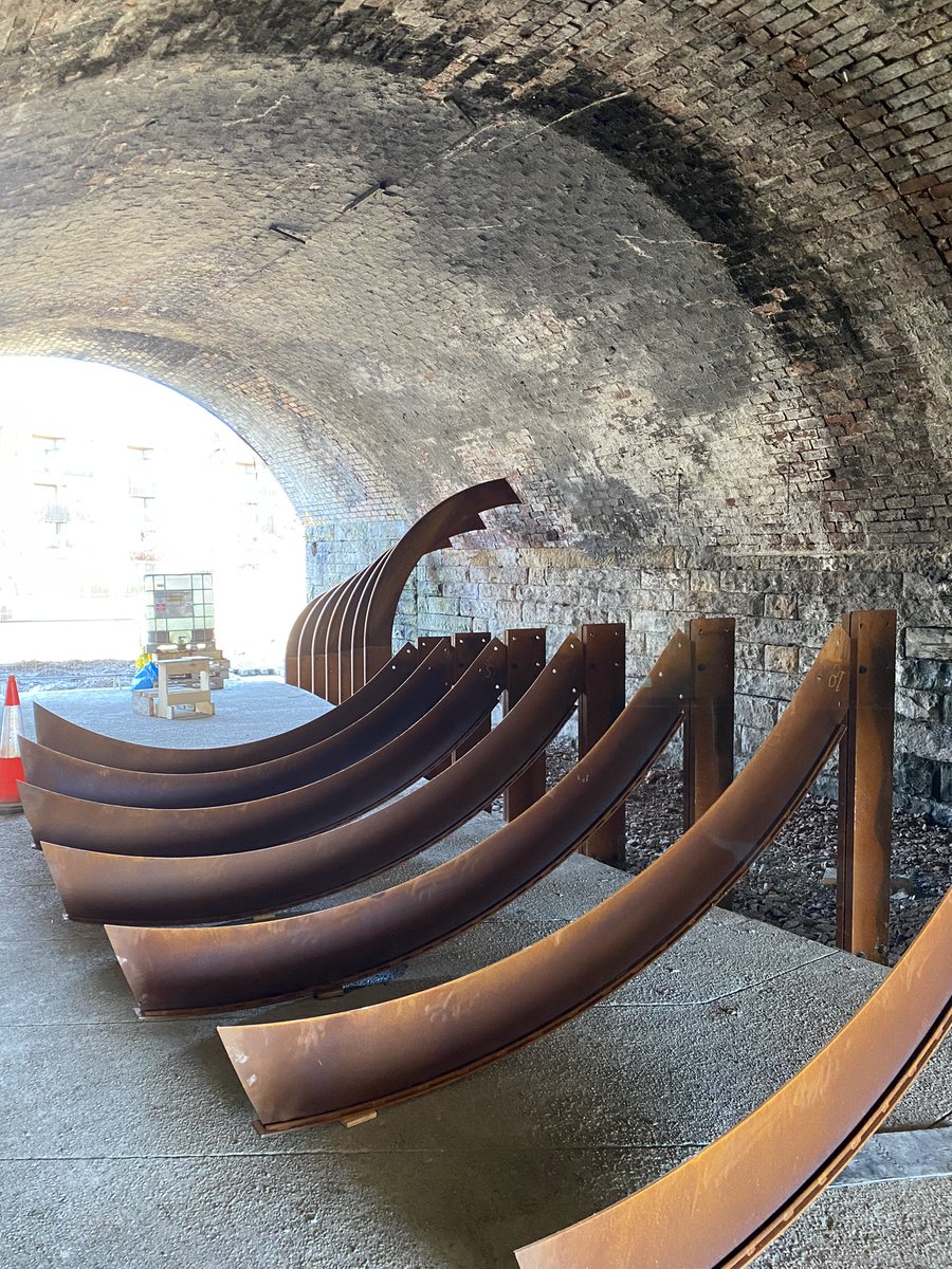 Page\Park Architects (@pagepark) on Twitter photo We took a visit to see Laurieston Arches today, as <a href="/Sculptdesign/">Sculpture & Design</a> continue to install the corten fins that will line the new pedestrian and cycle route through the railway viaduct, connecting the communities of the Gorbals and Laurieston.
<a href="/NewGorbalsHA/">New Gorbals HA</a> We took a visit to see Laurieston Arches today, as <a href="/Sculptdesign/">Sculpture & Design</a> continue to install the corten fins that will line the new pedestrian and cycle route through the railway viaduct, connecting the communities of the Gorbals and Laurieston.
<a href="/NewGorbalsHA/">New Gorbals HA</a>