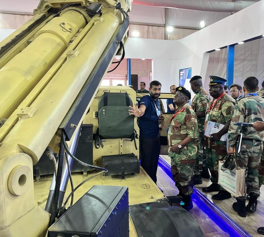 DefenceDecode's tweet image. Kalyani&apos;s Garuda 105 V2 at the #AFINDEX